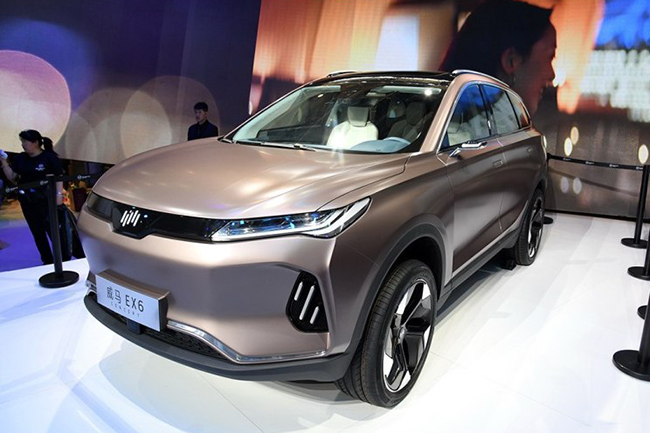 威马EX6将亮相  6座中型纯电动SUV